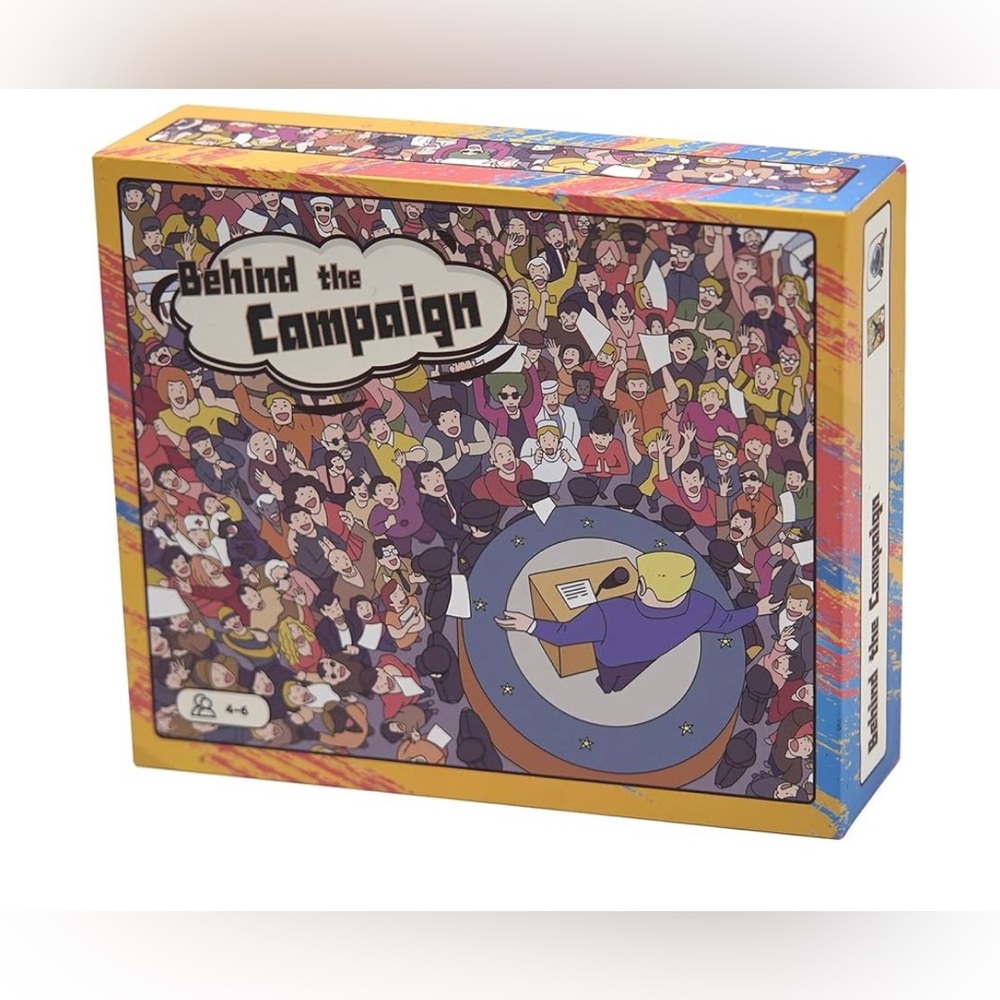 Behind The Campaign:  Strategy Board Game,Navigate Politics,Spy,Ages 14+，4-6